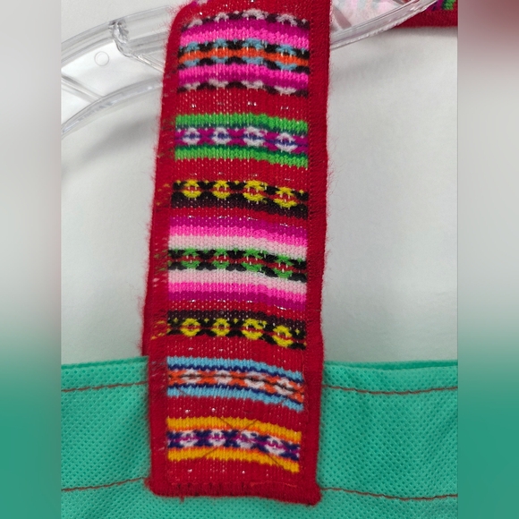 Meche Correa 19"x19" Large Shopping Bag with Manta Inca- Multicolor Straps - Picture 4 of 11